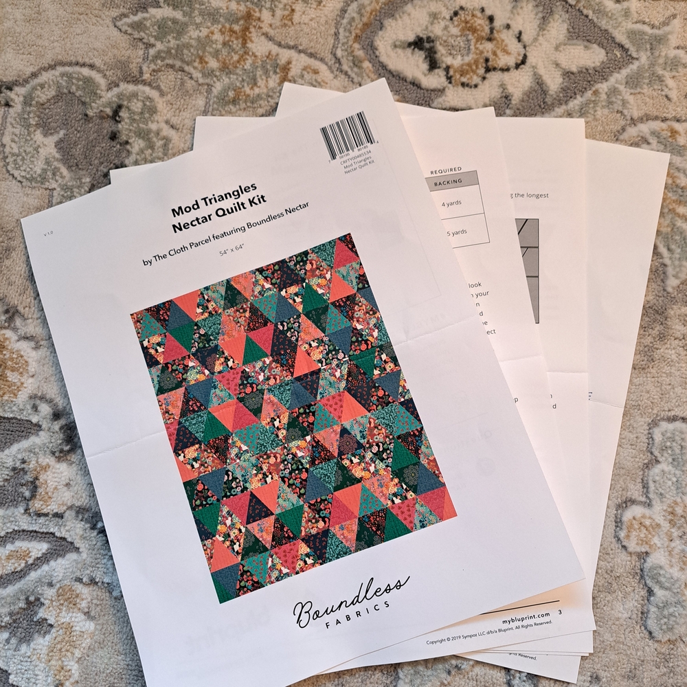 Mod Triangles Nectar Quilt Kit